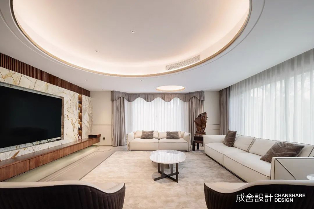成舍設(shè)計 | 滬上逐光，無限藝境，900m2現(xiàn)代風(fēng)院墅大宅